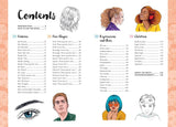Faces: Draw Over 50 Fabulous Faces in 10 Easy Steps (10 Step Drawing) by Justine Lecouffe