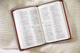 NIV, Thinline Bible, Leathersoft, Coral, Zippered, Red Letter, Comfort Print