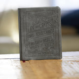 NKJV, Journal Reference Edition Bible, Verse Art Cover Collection, Leathersoft, Gray, Red Letter, Comfort Print: Let Scripture Explain Scripture. Reflect on What You Learn