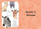 Cute Animals: Draw Over 50 Adorable Animals in 10 Easy Steps (10 Step Drawing) by Justine Lecouffe