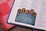 NIV, Kingdom Girls Bible, Full Color, Leathersoft, Purple, Comfort Print: Meet the Women in God's Story