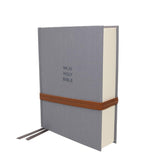 NKJV, Journal the Word Bible, Hardcover, Gray, Red Letter Edition, Comfort Print: Reflect, Journal, or Create Art Next to Your Favorite Verses