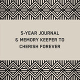 Charcoal Canvas One Line a Day: A Five-Year Memory Book by Chronicle Books