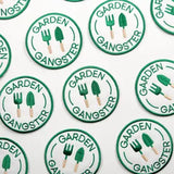 Garden Gangster Embroidered Iron On Patch