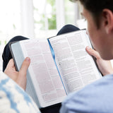 NKJV, Thinline Bible Youth Edition, Leathersoft, Gray, Red Letter Edition, Comfort Print