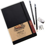 Pentalic Traveler Pocket Journal: Draw - Black, 6x9 or 9x12