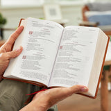 RSV Personal Size Bible with Cross References, Brown Leathersoft, (Sovereign Collection) by Thomas Nelson
