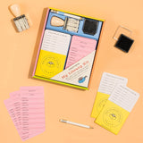 My Library Kit: Run Your Own Library at Home! Incl. Card Catalog Checkout Cards, Bookplates, Date Stamp & Inkpad by Knock Knock Kids