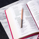 NKJV, Reference Bible, Personal Size, Large Print, Leathersoft, Pink, Red Letter Edition, Comfort Print: Holy Bible, New King James Version