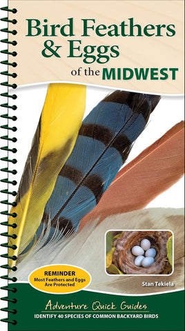 Bird Feathers & Eggs of the Midwest: Identify 40 Species of Common Backyard Birds (Adventure Quick Guides) by Stan Tekiela