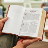 RSV Personal Size Bible with Cross References, Brown Leathersoft, (Sovereign Collection) by Thomas Nelson