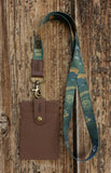 Brown ID Badge Holder