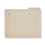 Vintage Library File Folders (Set of 6)