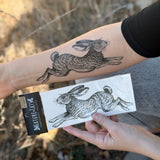 Jackrabbit Temporary Tattoo