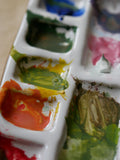 7-Pan Ceramic Artist Paint Palette