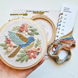Bluebird Sampler Beginner Hand Embroidery Kit