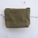 Compact First Aid Pouch – Handmade Medical Travel Kit: Green & Red
