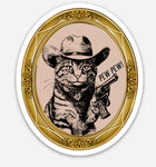 Pew Pew! Western Cat Sticker