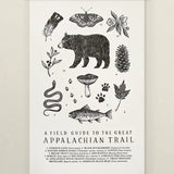 Appalachian Trail Guide Letterpress Chart