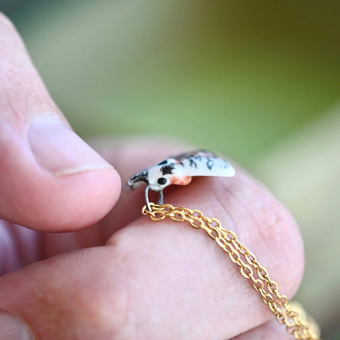 Twilight Veil Moth Necklace