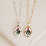 Protea Pendant Necklace Charm
