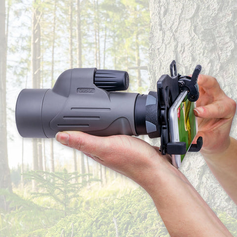 8x42mm Smartphone Digiscoping Bundle, Waterproof Monocular