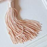 Coral Pink - Handmade Embroidered Bookmark