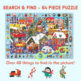 Christmas Market 64 Piece Search & Find Puzzle by Mudpuppy