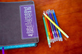 NIV, Beautiful Word Coloring Bible and 8-Pencil Gift Set, Leathersoft, Brown: Hundreds of Verses to Color (Beautiful Word) by Zondervan