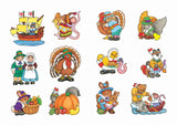 Little Thanksgiving Stickers (Dover Little Activity Books: Holidays & Celebrations) by Anna Pomaska