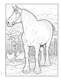 Creative Haven: Great Horses Coloring Book (Adult Coloring Books: Animals)