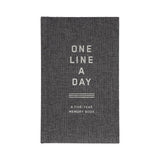 Charcoal Canvas One Line a Day: A Five-Year Memory Book by Chronicle Books