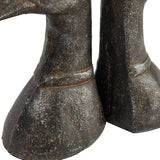 Cast Iron Duck Head Bookends, Distressed Black, Set of 2