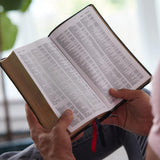 NKJV, Reference Bible, Personal Size, Large Print, Leathersoft, Pink, Red Letter Edition, Comfort Print: Holy Bible, New King James Version