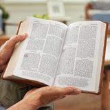 RSV Personal Size Bible with Cross References, Brown Leathersoft, (Sovereign Collection) by Thomas Nelson