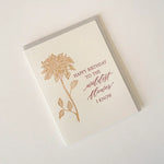 "Happy Birthday, Wildest Flower I Know" Letterpress Card