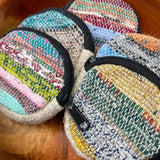 Circular Sari Coin Purse