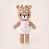 Tiny Violet the Fawn Knit Doll