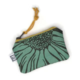 Card Pouch - Coneflower // Small Zipper Pouch (Color Options)