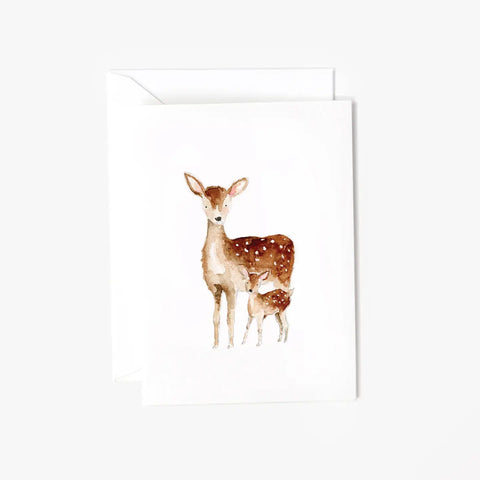Baby Deer Mini Notecard by Emily Lex