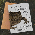 Happy Birthday Toadally Awesome Card