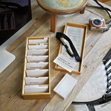 Bamboo Leitner Learning Box (Levenger)