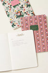 Assorted Set of 3 Dahlia Notebooks