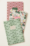 Assorted Set of 3 Dahlia Notebooks