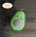 Crochet Your Veggies Amigurumi Kit Avocado: Everything You Need Is Included: 100%-Cotton Yarn, Crochet Hook, Stitch Marker, Tapestry Needle, Fiberfill by Schiffer Publishing