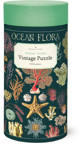 Ocean Flora 1,000 Piece Cavallini Puzzle