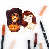 Dual Brush Pen Art Markers: Portrait - 10-Pack