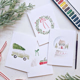 Christmas Cheer Paintable Notecard