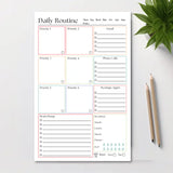 Daily Routine and Priority Planner: 50-Page Tear-Off Notepad