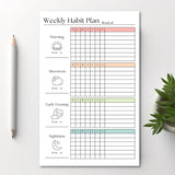 Weekly Habit Tracker: 50 Page Tear-Off Notepad (Weekly Habit Plan)